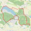 GPS-spor Ganløse Egede, Krogenlund, Buresø og Slagslunde Skov rundt, rute, sti