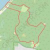 GPS-spor Tisvilde Hegn i Nationalpark Kongernes Nordsjælland, rute, sti